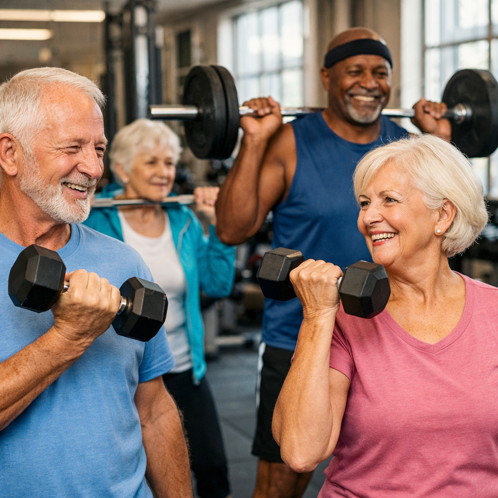 seniors lifting weights-1