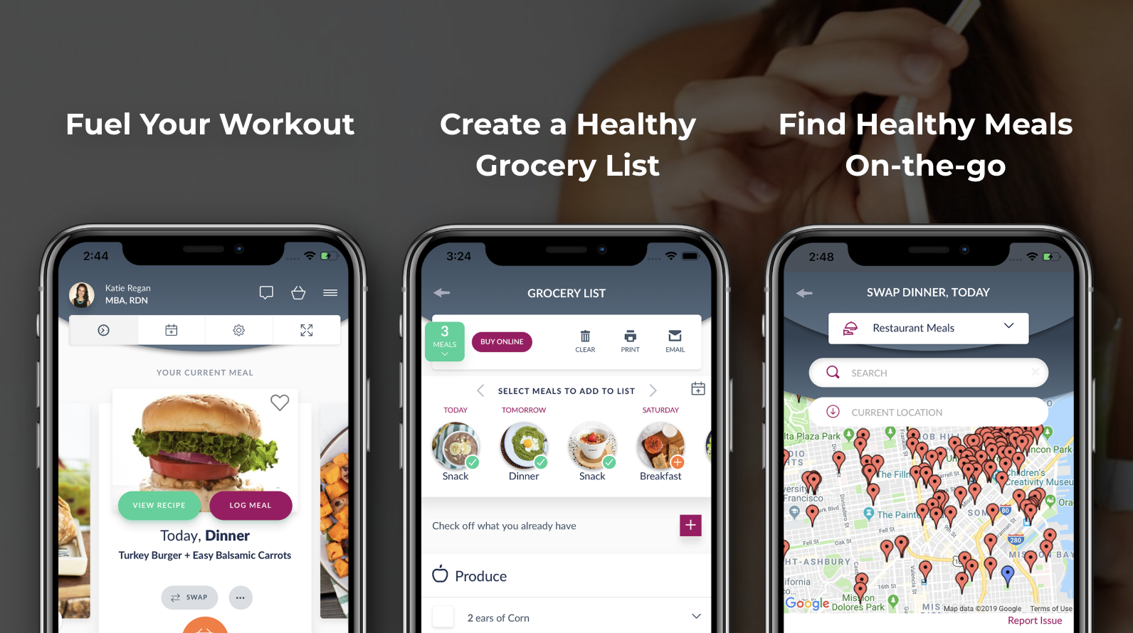 EatLove App and FITNESS SF Images